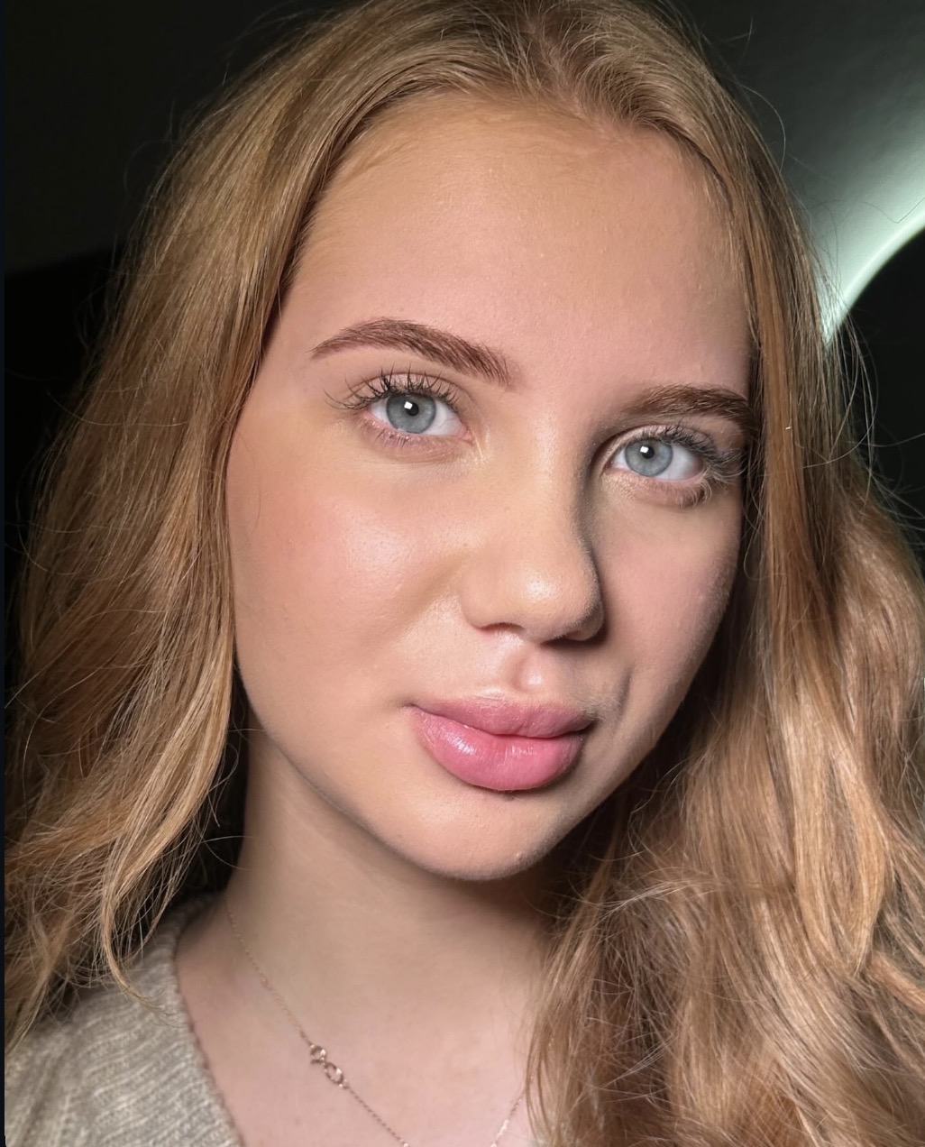 Permanent lip blush result